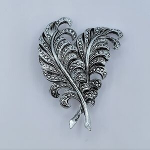 Vintage West Germany Feather Brooch #2907